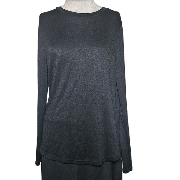 Banana Republic Black Long Sleeve Tee Size Medium - Picture 1 of 3